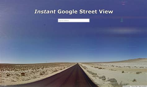 Instant Google Street View.